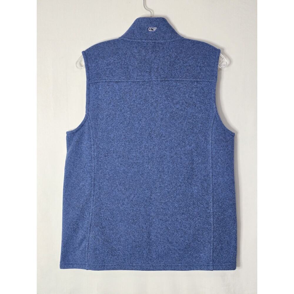 Vineyard Vines Martha's Vineyard Fleece Vest Size M Women’s Full Zip Blue - Picture 6 of 6